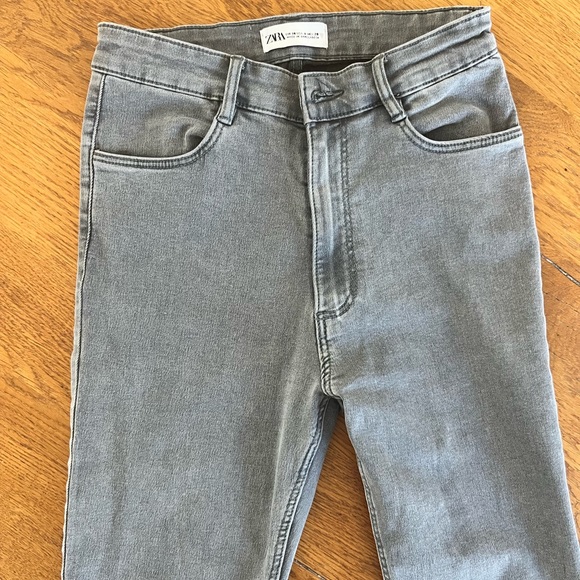 Zara Jeans Zara High Waisted Grey Jeans Poshmark
